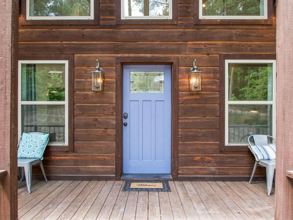 Stunning Luxury Cabin W Hot Tub And Fire Pit Holy Shiplap Is Perfect Romantic Couples Getaway ブロークン・ボウ エクステリア 写真